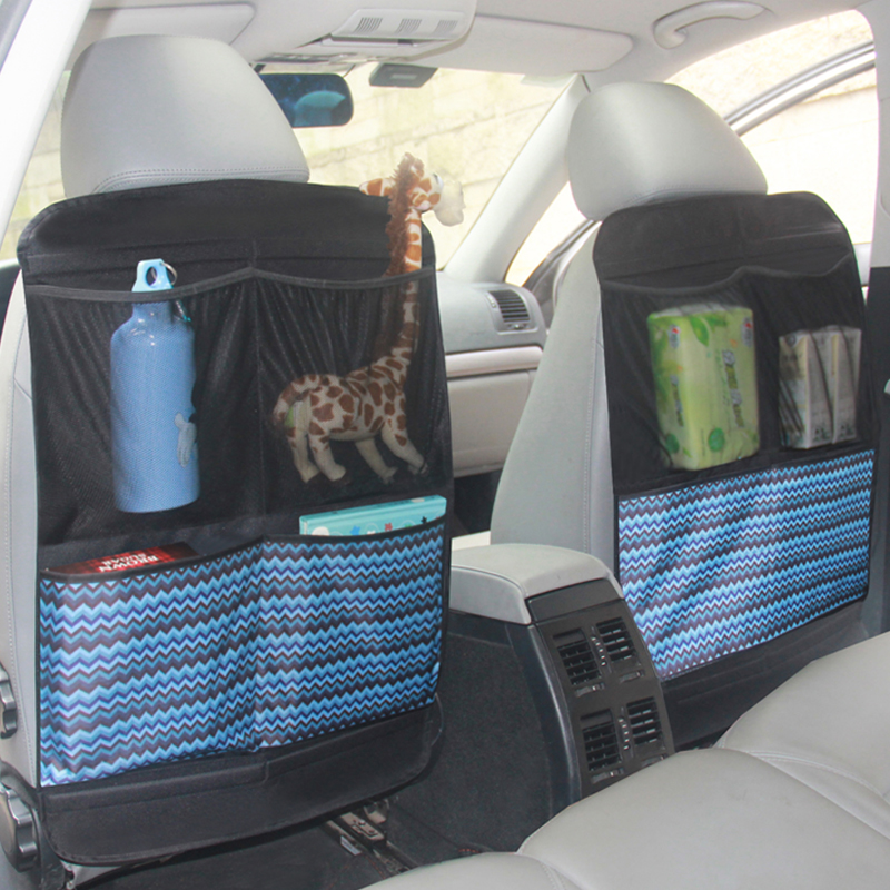 Kick Mat with 3 organizer pockets， good seat savers to protect your backseat